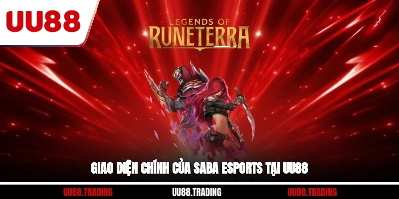 Giao diện chính của SABA eSports tại UU88